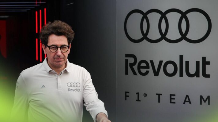 Audi's Mattia Binotto at the 2026 Japanese Grand Prix.