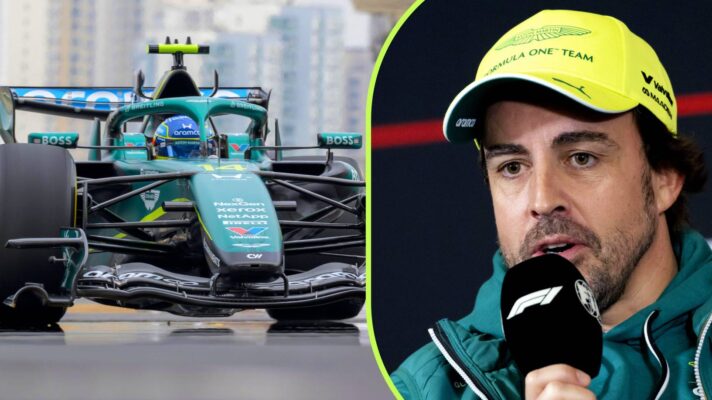 Aston Martin's Fernando Alonso at the 2026 Chinese Grand Prix.