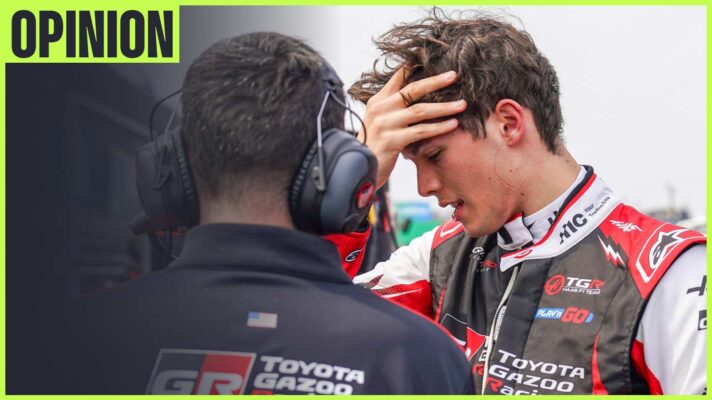 Haas driver Oliver Bearman talks to his engineer on the grid at Suzuka.