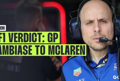 Red Bull head of racing, GianPiero Lambiase, stands in the Red Bull garage in Melbourne.