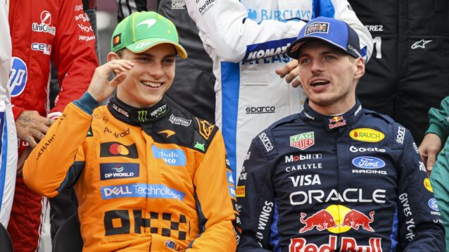Oscar Piastri and Max Verstappen