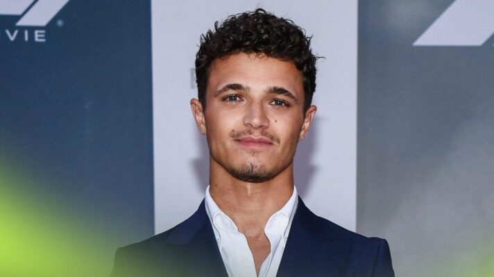 Lando Norris on the red carpet for the F1 movie.