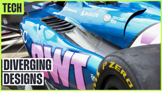 Alpine A526 sidepod