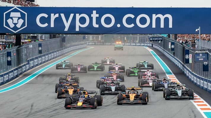The race start of the 2025 Miami Grand Prix.