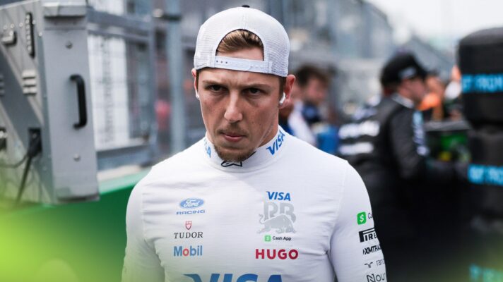 Liam Lawson on the grid