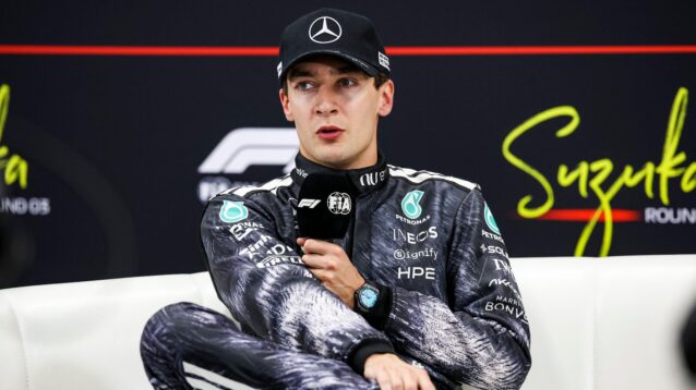 George Russell of Mercedes