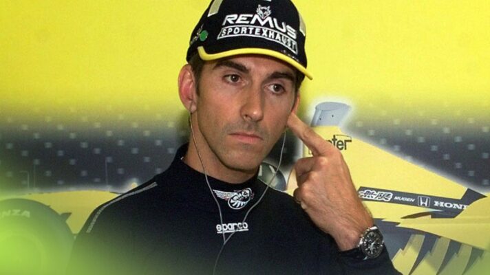 Damon Hill, Jordan, pictured at the 1999 British Grand Prix