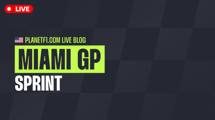F1 live action from the Sprint at the 2026 Miami Grand Prix.