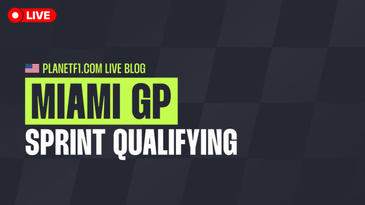 F1 live action from Sprint Qualifying at the 2026 Miami Grand Prix.