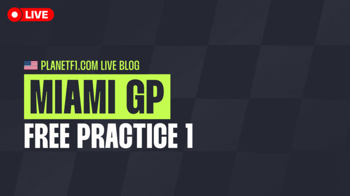 F1 live action from FP1 at the 2026 Miami Grand Prix.