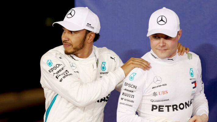 Lewis Hamilton and Valtteri Bottas in 2018