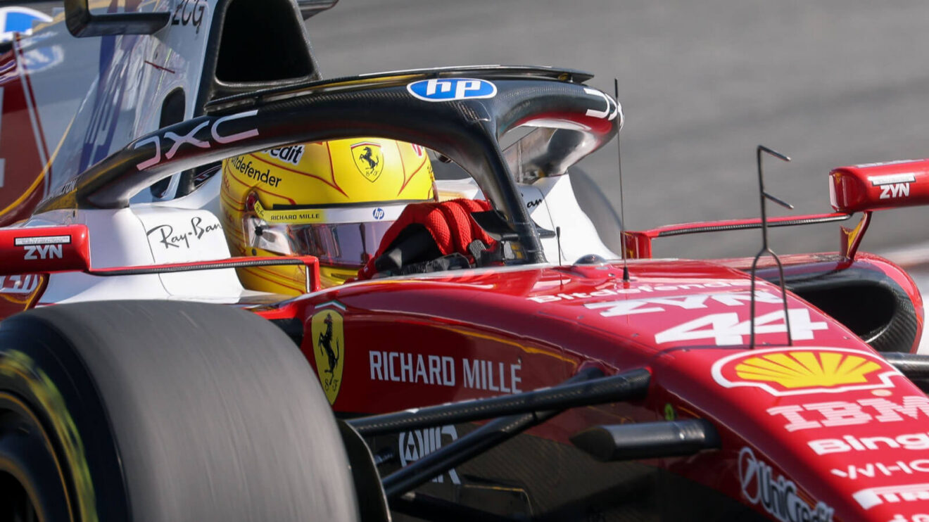 Lewis Hamilton driving his Ferrari SF-26