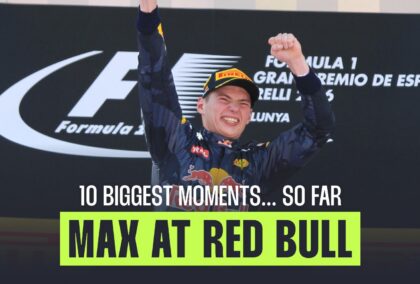 Max Verstappen has had a multitude of big moments at Red Bull since he began in Spain, 2016.