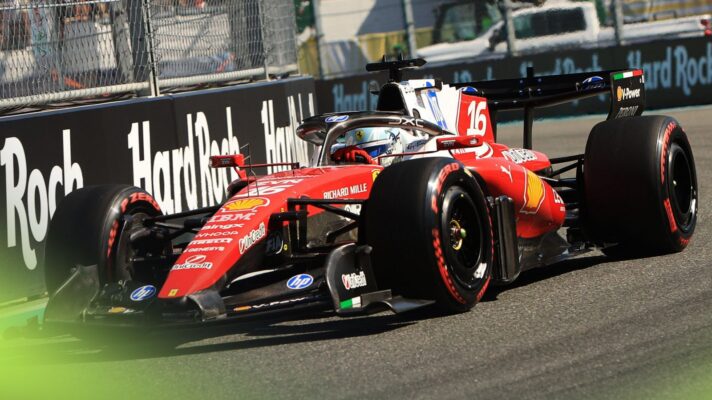 Charles Leclerc drives the Ferrari SF-26 at the 2026 Miami Grand Prix