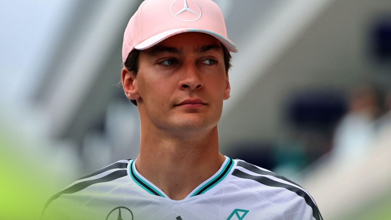 Mercedes driver George Russell pictured at the 2026 Miami Grand Prix