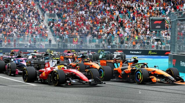 The start of the F1 2026 Miami Grand Prix