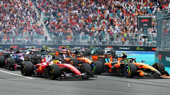 The start of the F1 2026 Miami Grand Prix