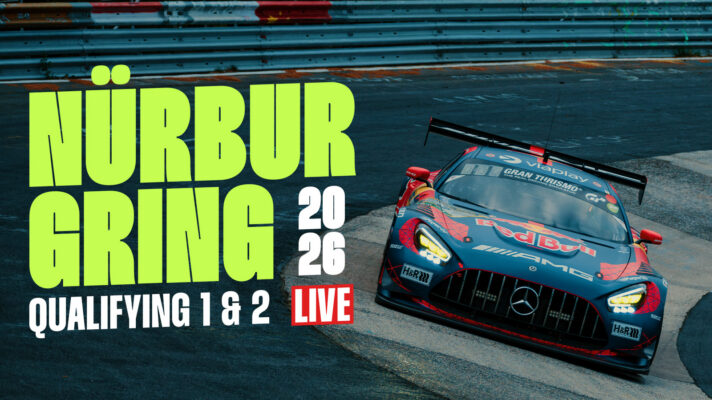 Max Verstappen drops into the Karussell at the Nurburgring in his Mercedes-AMG GT3.