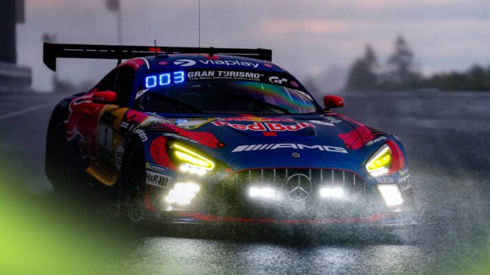 Max Verstappen finished third on the opening day of running at the Nurburgring 24 Hours.