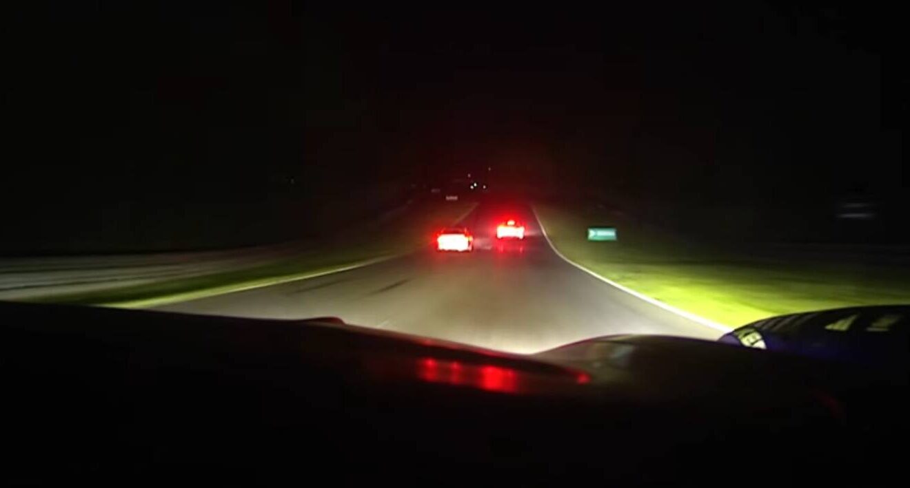 Max Verstappen and Maro Engel made hefty contact during the night at the Nordschleife.