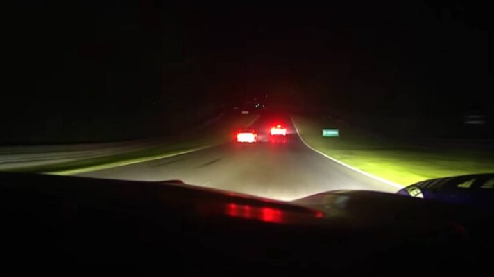 Max Verstappen and Maro Engel made hefty contact during the night at the Nordschleife.