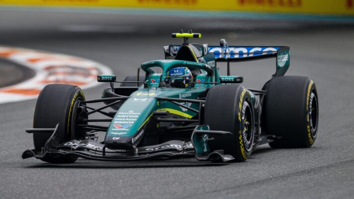 Fernando Alonso of Aston Martin