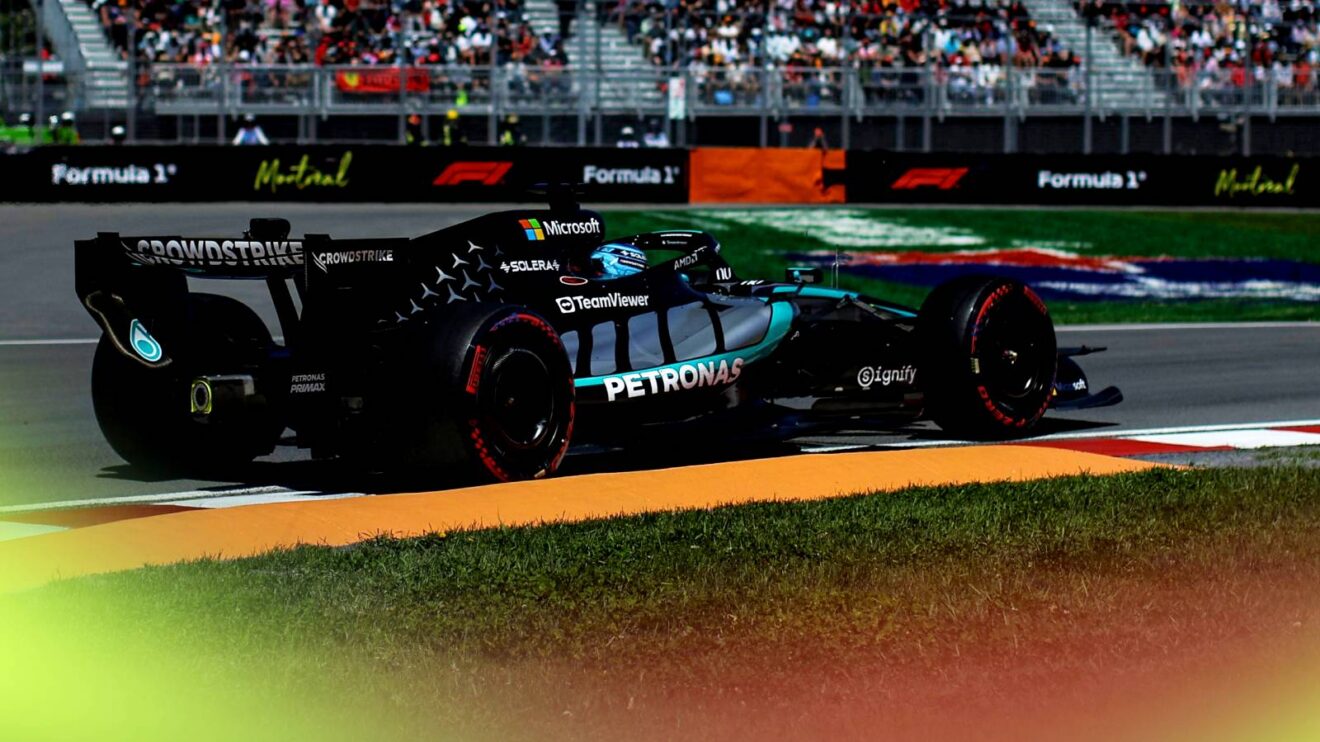Mercedes' George Russell took the Sprint Qualifying pole position on Friday in Montreal.