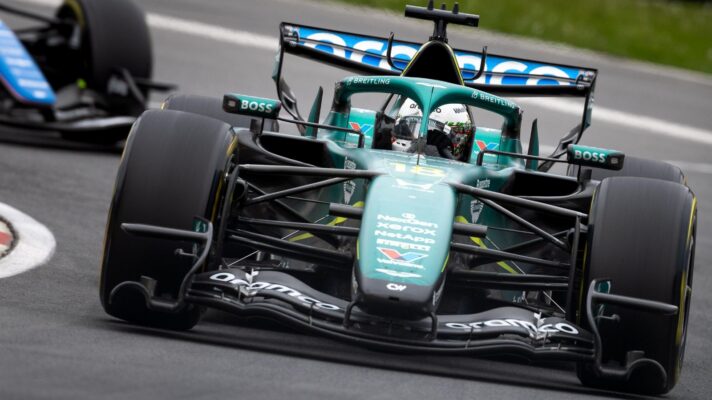 Lance Stroll of Aston Martin in Canada