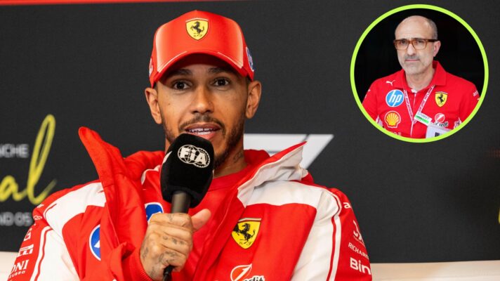 Lewis Hamilton and Carlo Santi