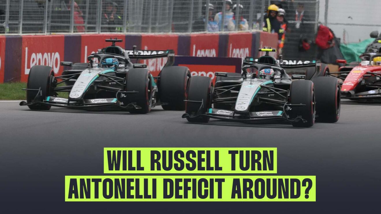 George Russell and Kimi Antonelli go toe-to-toe in Montreal.