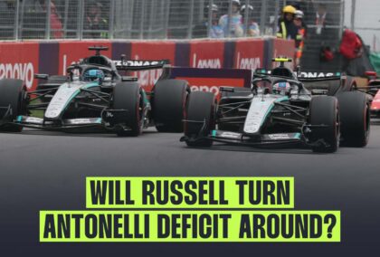 George Russell faces a 43-point deficit to Kimi Antonelli. Will he turn it around?