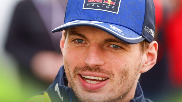 Red Bull driver Max Verstappen all-smiles at the 2026 Canadian Grand Prix