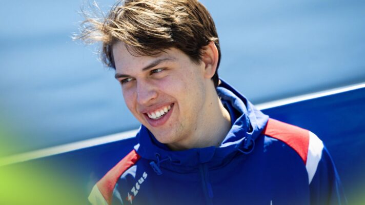 Trident Formula 2 driver Laurens van Hoepen pictured at the 2026 Canada round