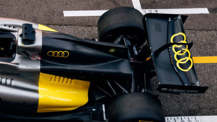 Audi's revised livery for the Monaco GP