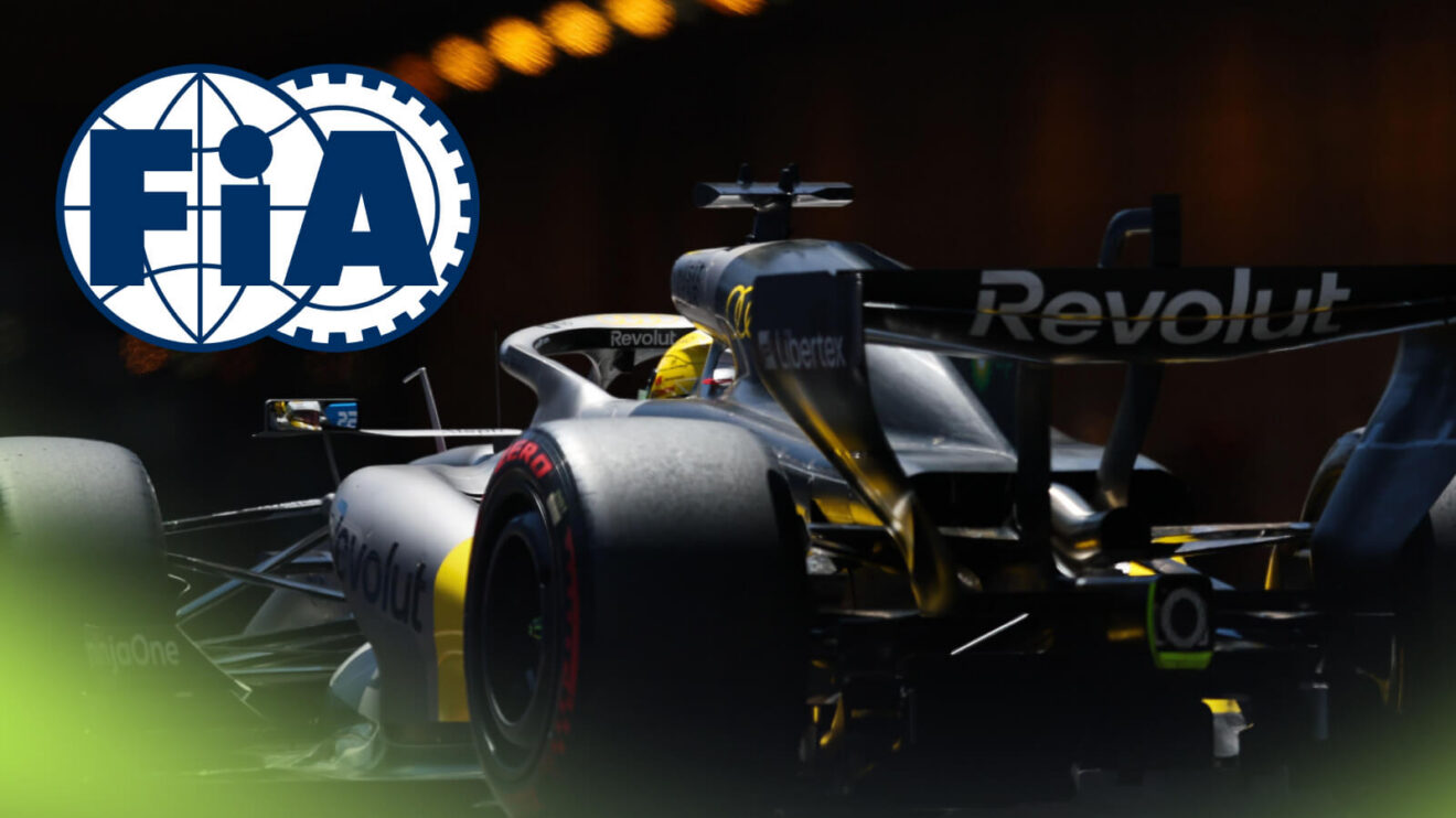 Nico Hulkenberg in the Audi enters the Monaco Grand Prix tunnel, FIA logo