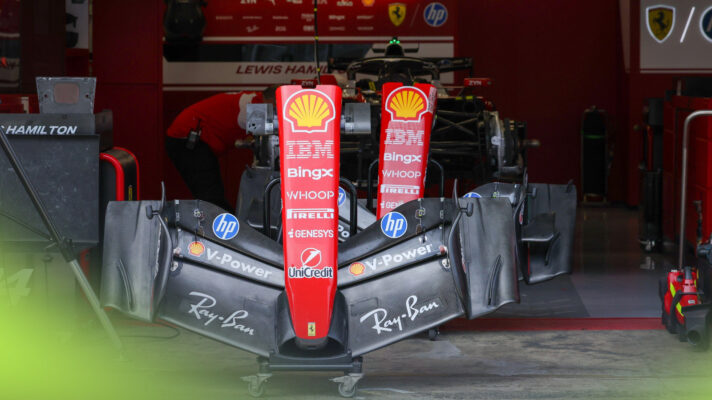 Ferrari has introduced an eight-component upgrade for the Barcelona GP.