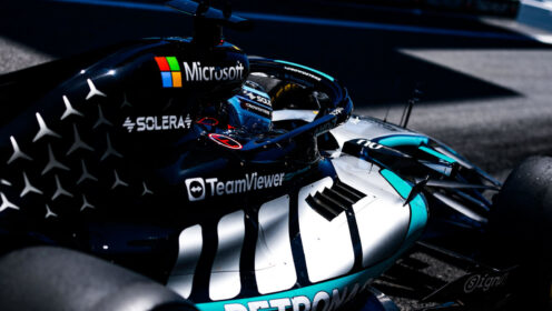 George Russell ends Kimi Antonelli’s pole streak with Barcelona P1
