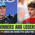 Russell rebounds as Leclerc suffers: Barcelona qualifying winners and losers