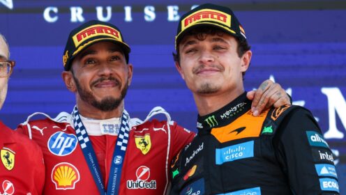 Lando Norris says Lewis Hamilton can ‘stick the middle finger up’ to online critics