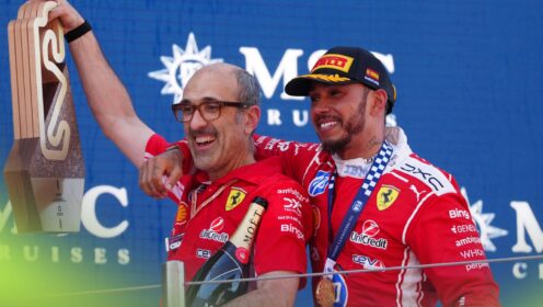 Lewis Hamilton hails Carlo Santi connection after Barcelona podium moment