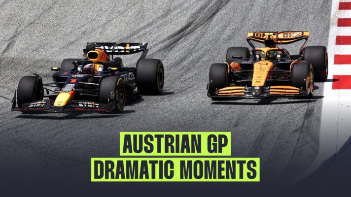 Max Verstappen and Lando Norris at the Austrian GP