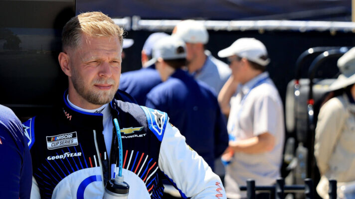 Kevin Magnussen made his NASCAR debut in San Diego and got into a sweary exchange with a rival