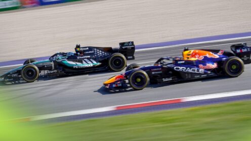 Untelevised Max Verstappen gesture emerges after Russell encounter