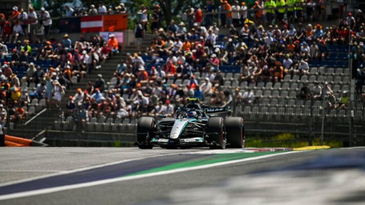 Mercedes' Kimi Antonelli at the 2026 Austrian Grand Prix.