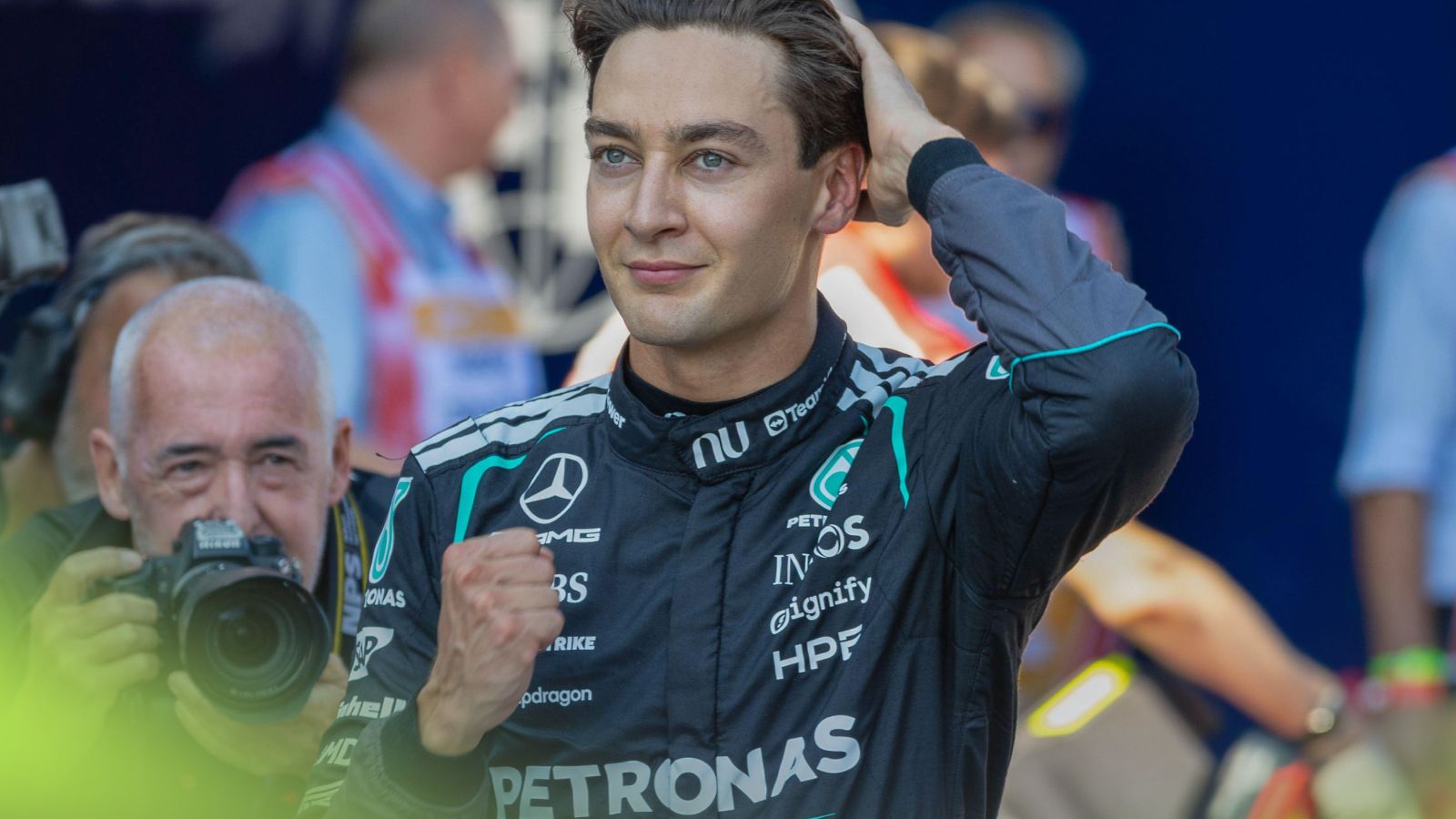 planetf1.com - Jamie Woodhouse - Antonelli questions George Russell Austria pole in untelevised team radio