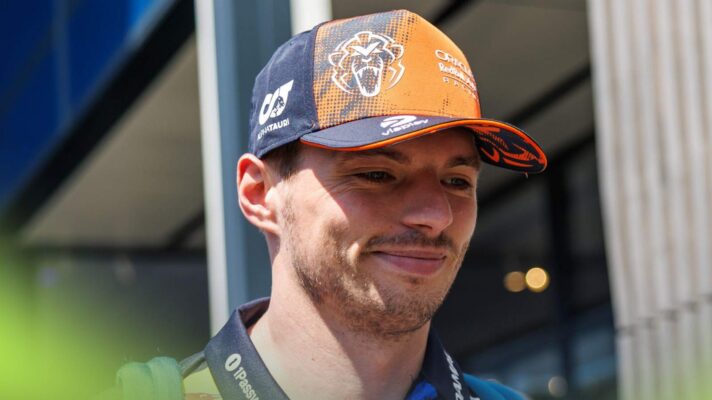 Red Bull driver Max Verstappen in the paddock at the Austrian GP.