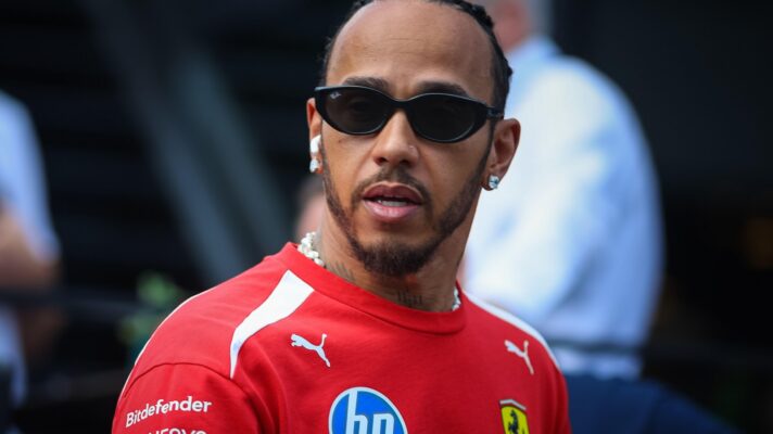 Ferrari driver Lewis Hamilton pictured at the 2026 Austrian Grand Prix