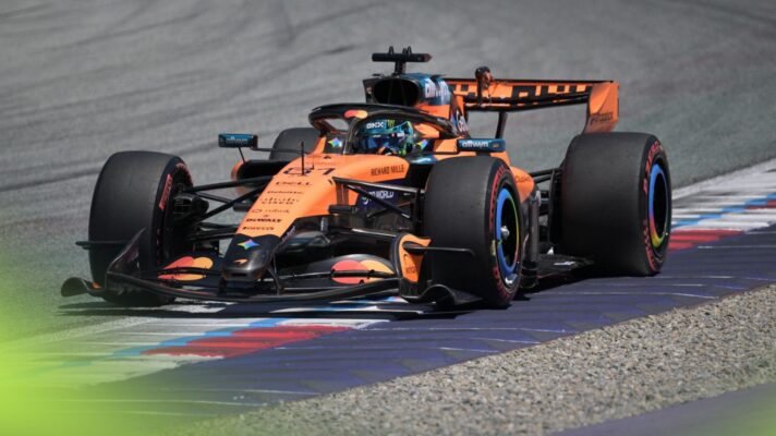 Oscar Piastri at the wheel for McLaren at the 2026 Austrian Grand Prix