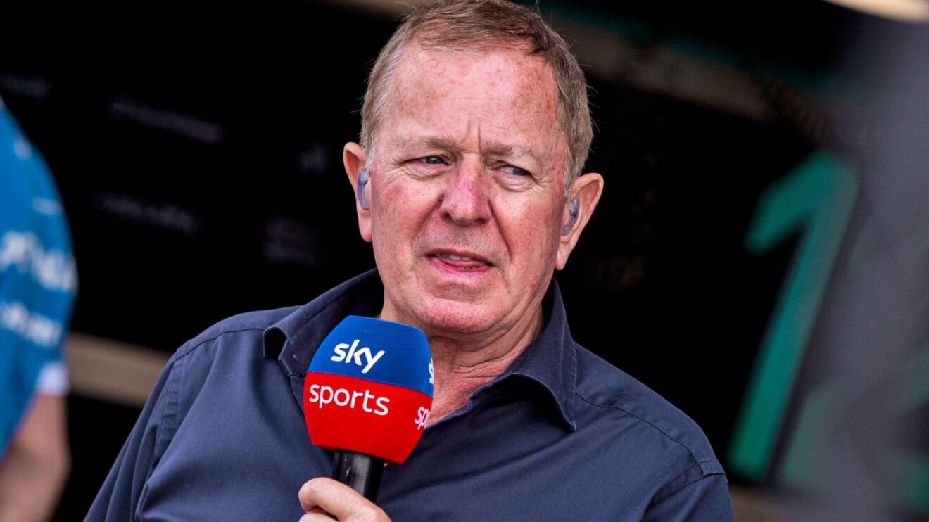 Sky F1 pundit Martin Brundle pictured at the 2026 British Grand Prix