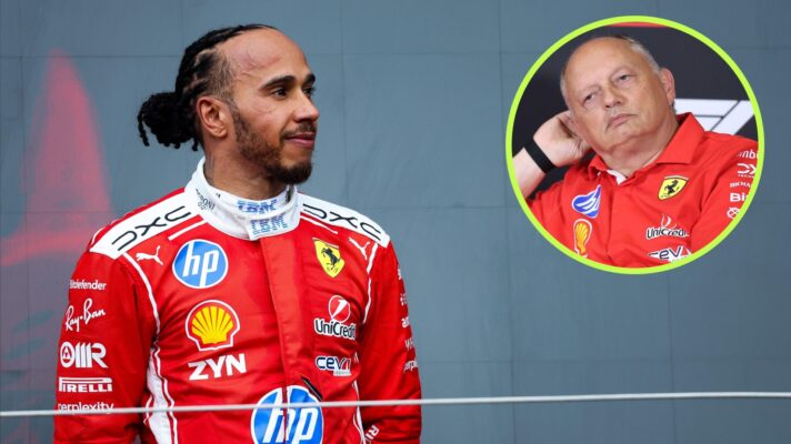 lewis hamilton and Frederic Vasseur